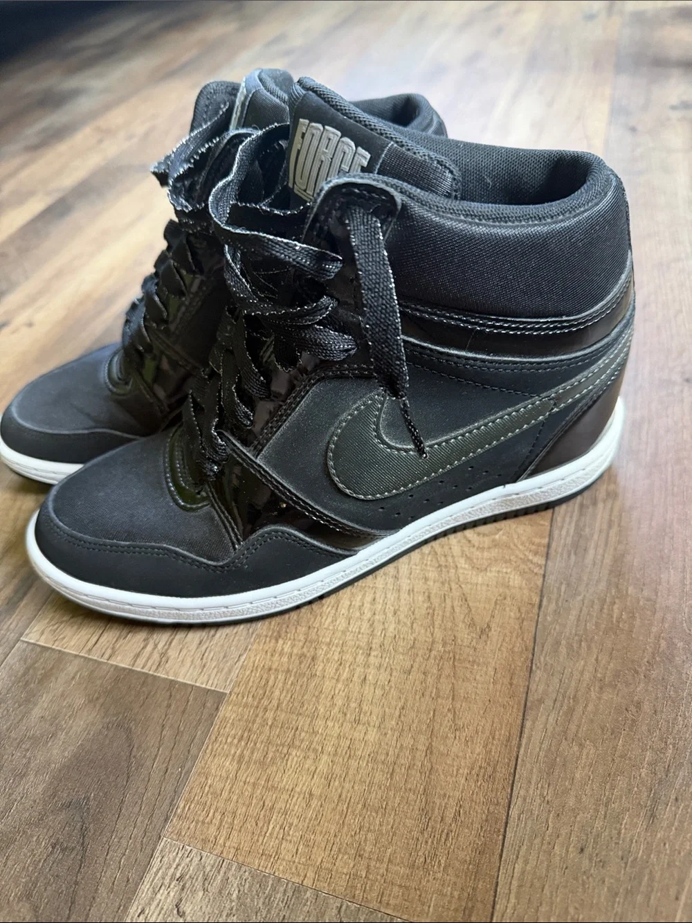 Nike Force Dunk Sky Hi Hidden Wedge Women’s 8.5 RARE Excellent Condition